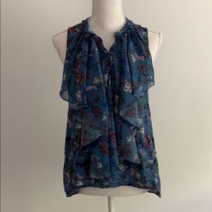 Alice & Olivia floral sleeveless blouse